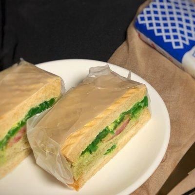 早餐|#丘比三明治#营养早餐三明治