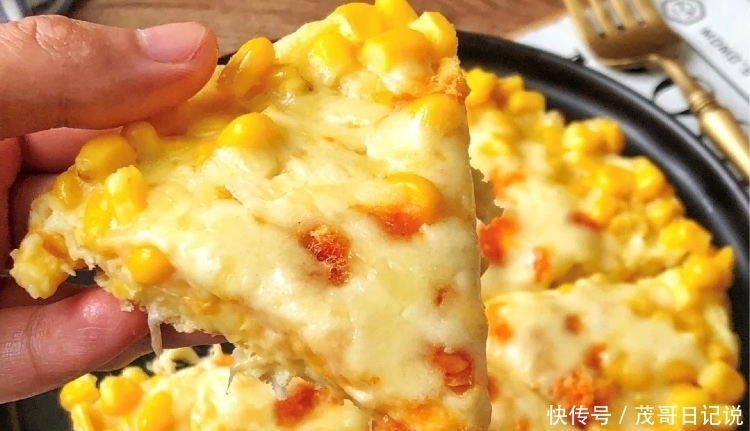 黄金|5分钟就搞定!黄金芝士玉米烙,元气早餐!