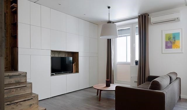 实用|90后男主坚持把卧室抬高至半空,35㎡家储物空间翻倍,太实用