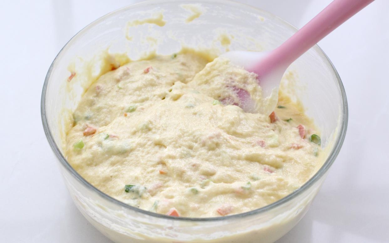 营养|双手无需粘面，搅一搅就能做的粗粮早餐饼，暄软美味营养百分百！