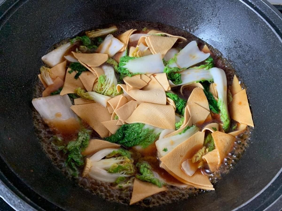 解馋|干豆腐白菜汤，制作简单，解馋下饭