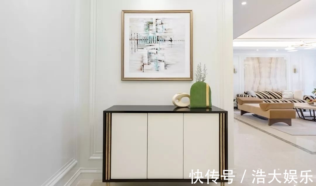 软装|270㎡精装房软装设计,简洁、纯美的温馨轻法式风