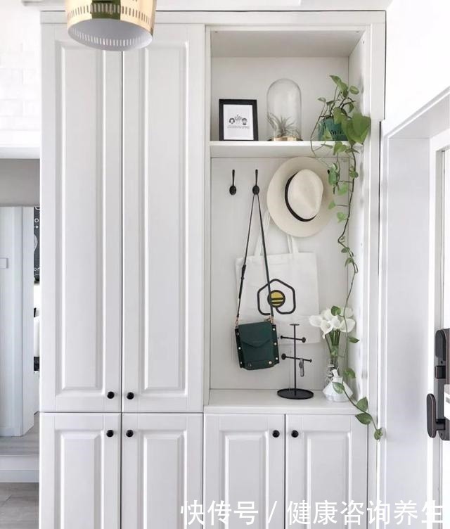 玄关柜|她家88㎡,坚持半墙主义,全屋都是柜子,太有心了!