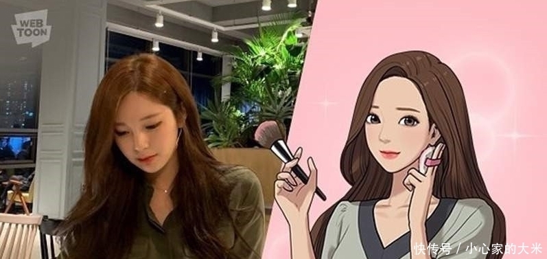 韩国美女漫画家爆照高能,真人竟比漫画还美丽!真的是女神降临啊