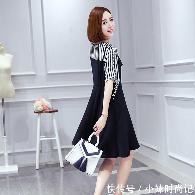 连衣裙 身材微胖的女生,怎么迅速提升气质?一套时髦大码连衣裙告诉你
