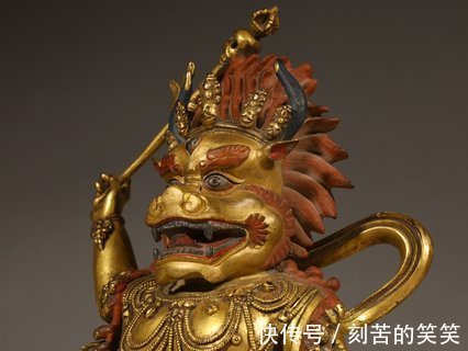 大威德金刚!明永乐,铜鎏金大威德金刚立像
