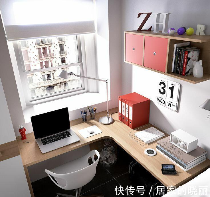 书房|小户型的窗户边上怎么做?飘窗、书房、卡座都可以