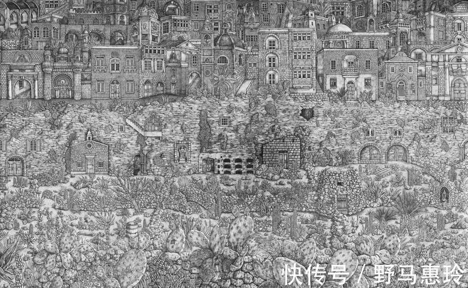 景观#一幅画用掉上百支笔,看到最后成果这么震撼,也就不觉得心疼了