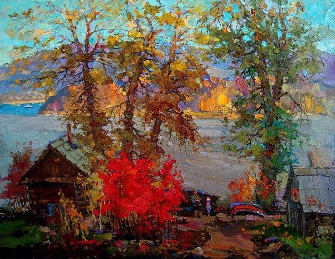 油画&浓郁的色彩,俄罗斯画家安德烈·米沙金的风景油画(二)