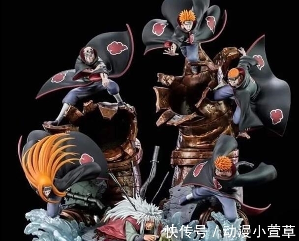 手办|火影:忍者之死变成手办,自来也太虐心,他被一朵花抢镜