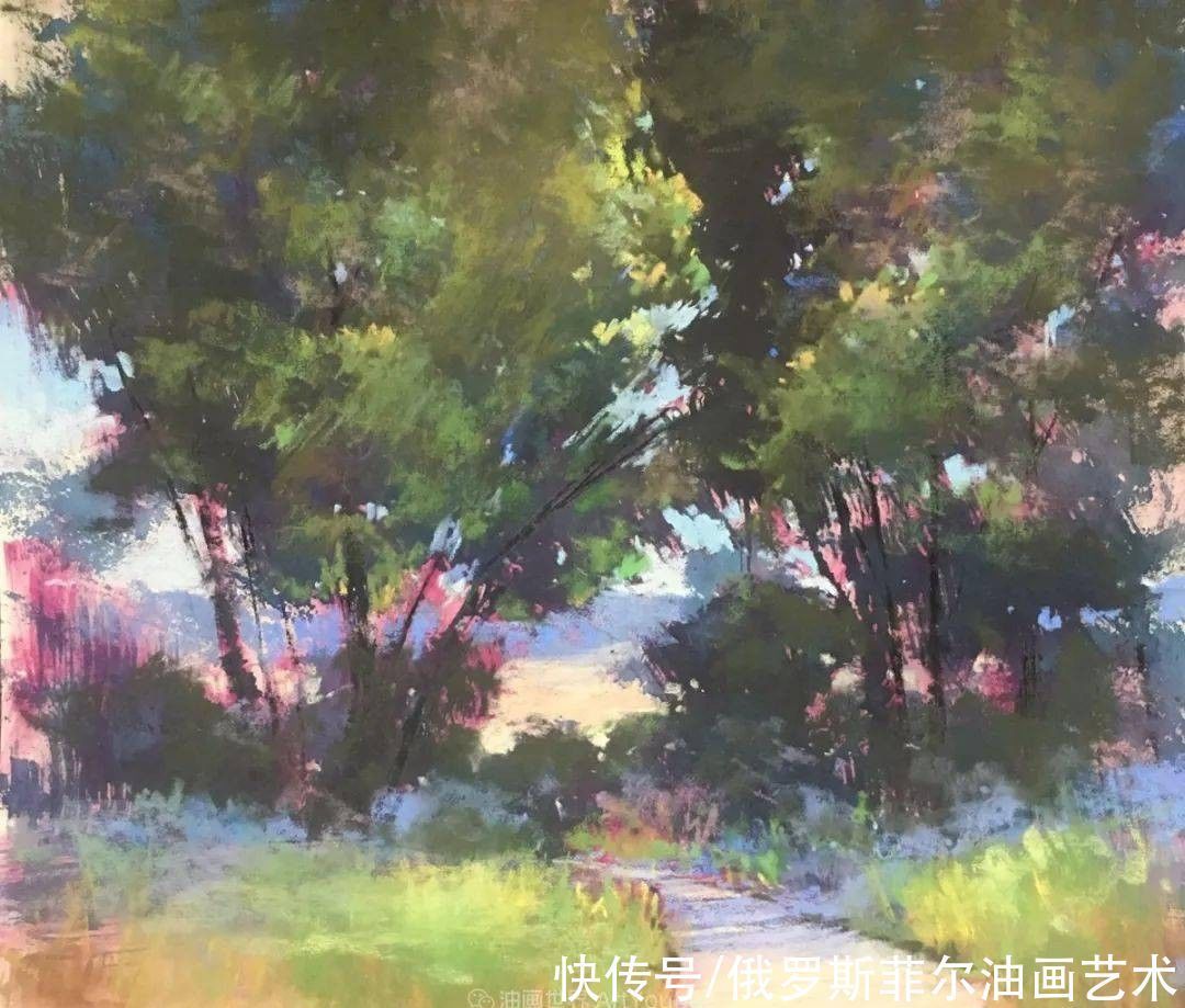 艺术家|美国当代粉彩艺术家贝萨尼·菲尔兹粉彩风景画作品欣赏