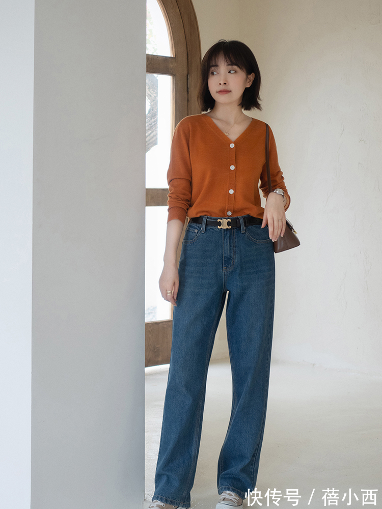 裤款|真正有洋气感的女人,必备这3条裤子:牛仔、直筒、阔腿和束脚裤