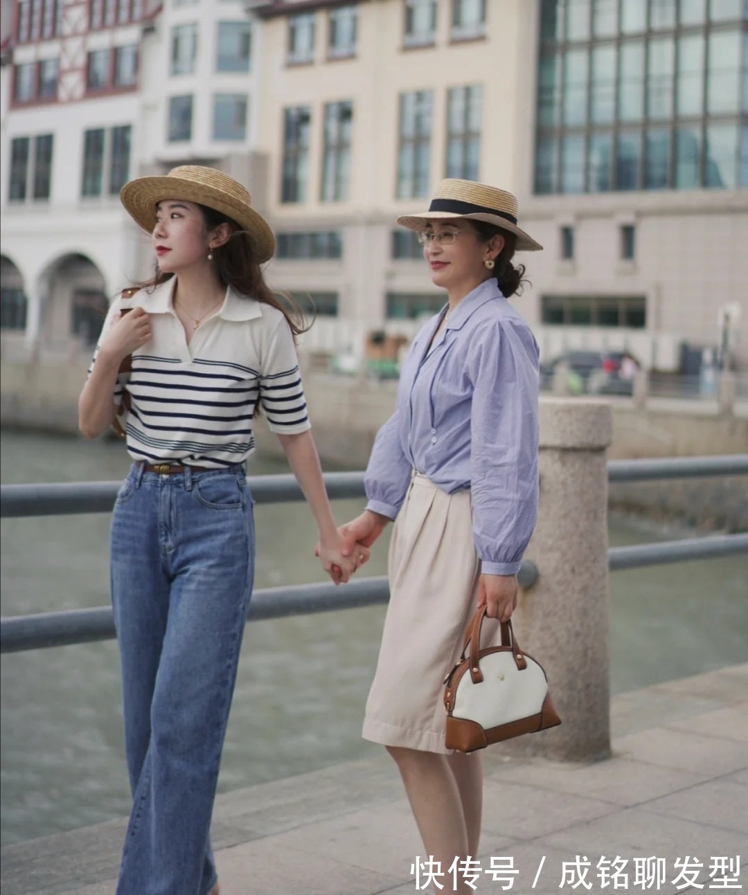 丝巾|陪妈妈一起变美，几组“神仙”母女的减龄穿搭，舒适优雅又显年轻