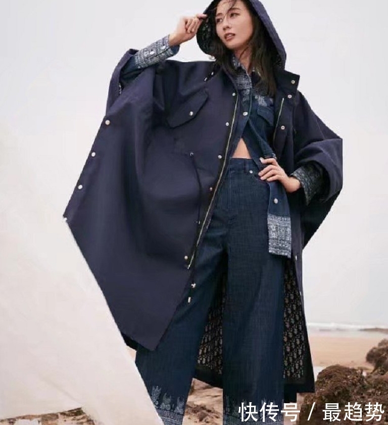 简直|张钧甯身材简直了,一身牛仔装帅到爆炸