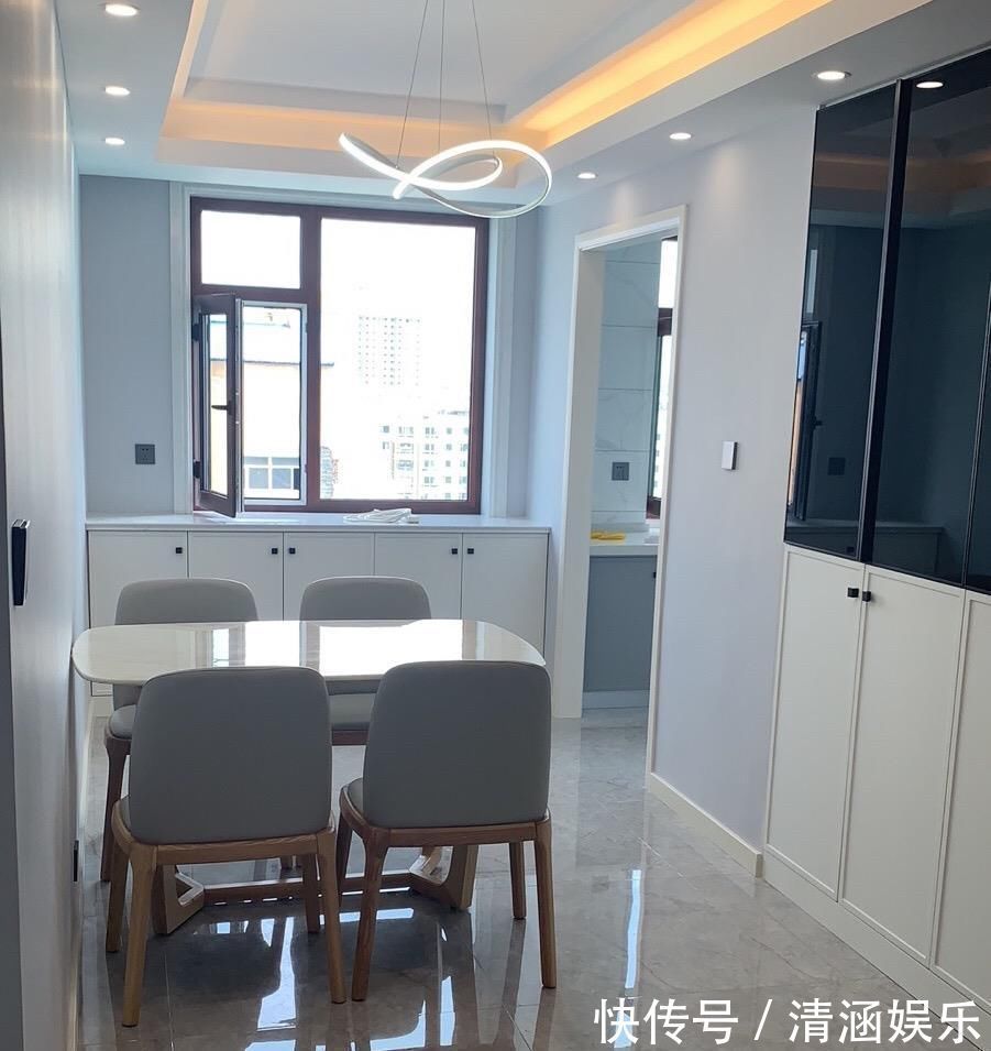 吊顶|她家面积不大,入户鞋柜非常实用,橱柜不到顶很方便使用,晒晒