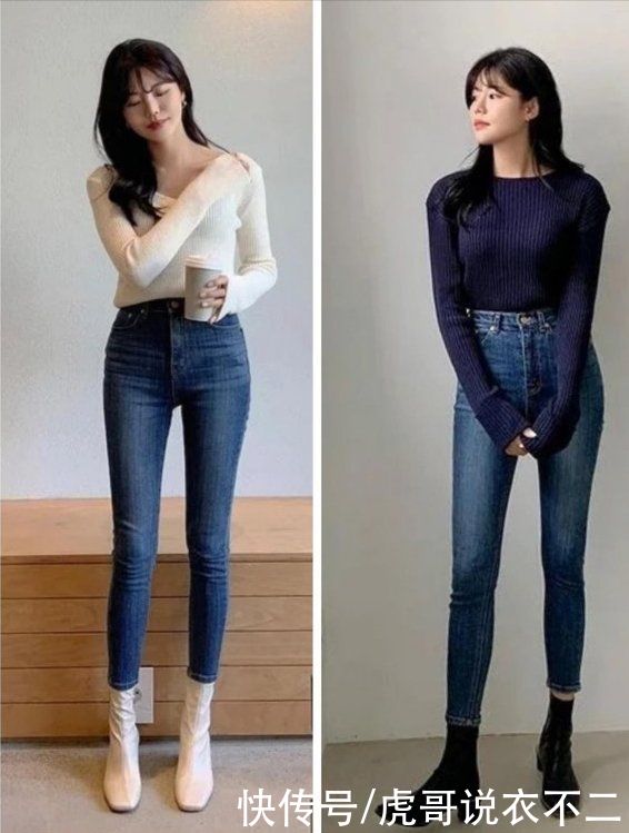 看似低调普通的小脚裤，搭对了原来这么时髦洋气，一裤多穿好实用