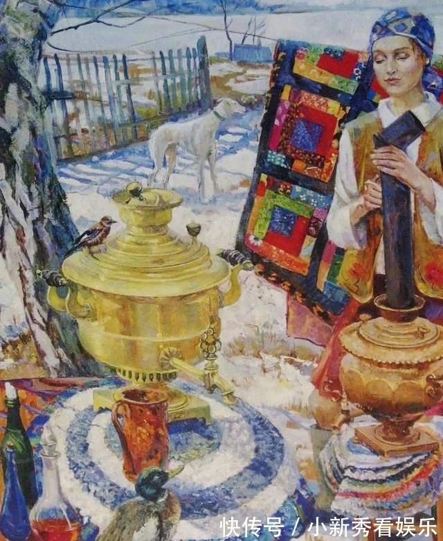 女画家@俄罗斯女画家油画作品，色彩绚丽