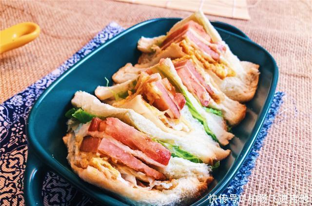 芝士|美味营养又快手,8分钟小白三明治,简单叠叠乐