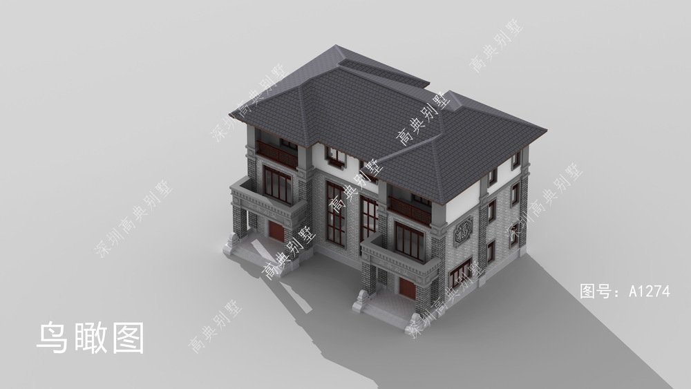 中式|这款双拼中式别墅，带土灶，堂屋，一看就是有文化底蕴的人。