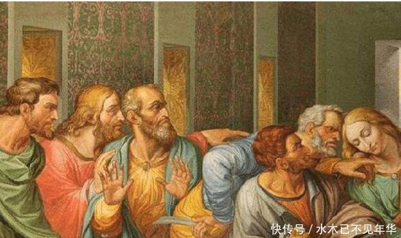 犹大#《最后的晚餐》放大20倍后,发现此人手中握着一把刀!