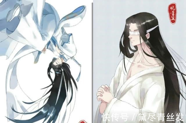 图片源自网络|魔道祖师里的人物散下头发后的样子，江澄舅舅未免太温柔的了吧