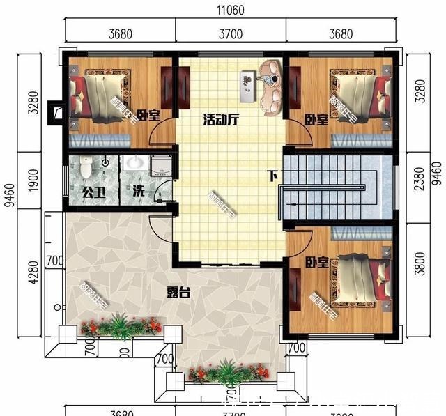 新中式|尺寸相近，简欧和新中式风格设计的两栋别墅，都非常时尚！