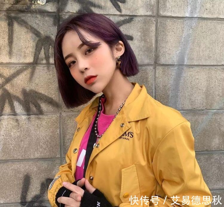 短发“一刀切”,不打理也好看