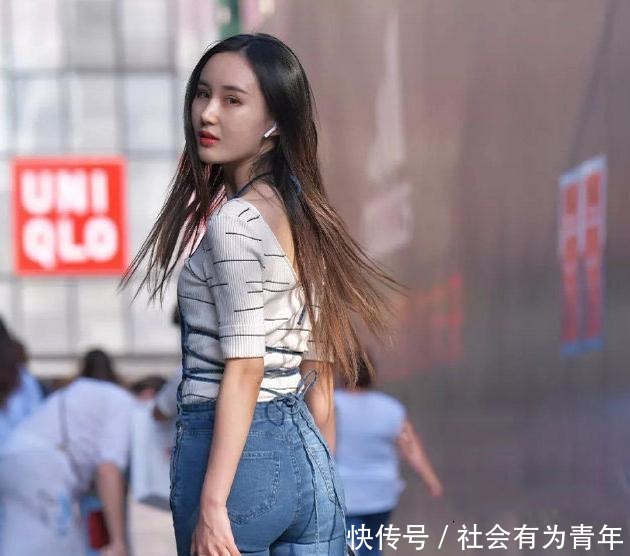 穿挂脖牛仔裤就是好看!