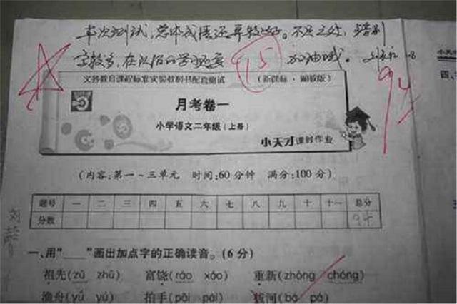 学习成绩|试卷上的“家长签字”走红,老师称赞:这才是真正关心孩子的家长