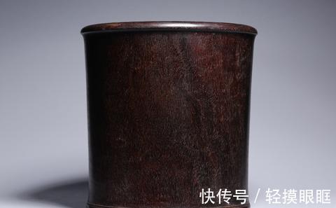 典雅&清代,紫檀素面笔筒