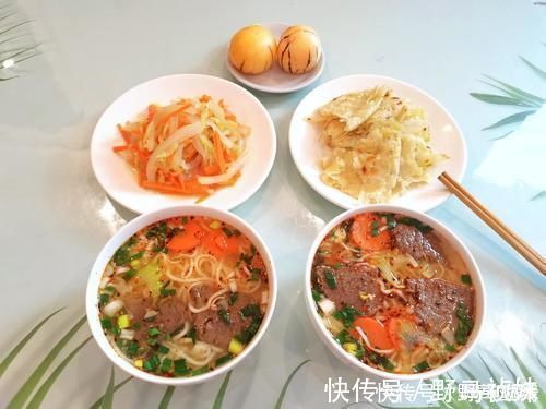牛肉面|我家的一周早餐这样吃,每天晚饭后,不到15分钟就上桌,豆浆也已经打好