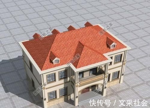 户型|五开间二层自建房布局图,看了谁还在城里买房啊