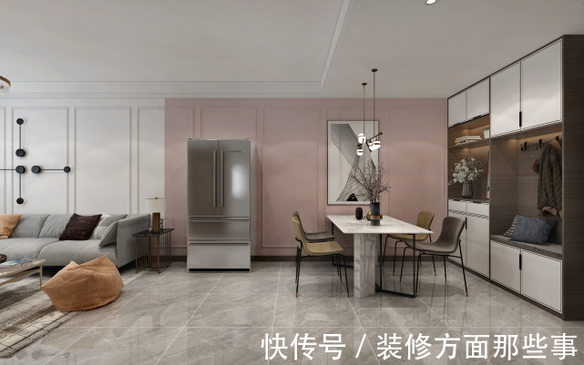 二居室|79平二居室旧房,现代风格太漂亮,邻居以为走错门了!