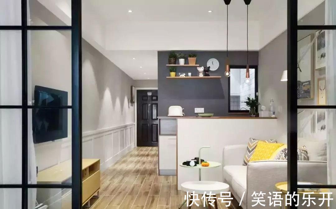 窗户|40㎡长条型公寓,只有一个窗户采光,也能设计的如此明亮!