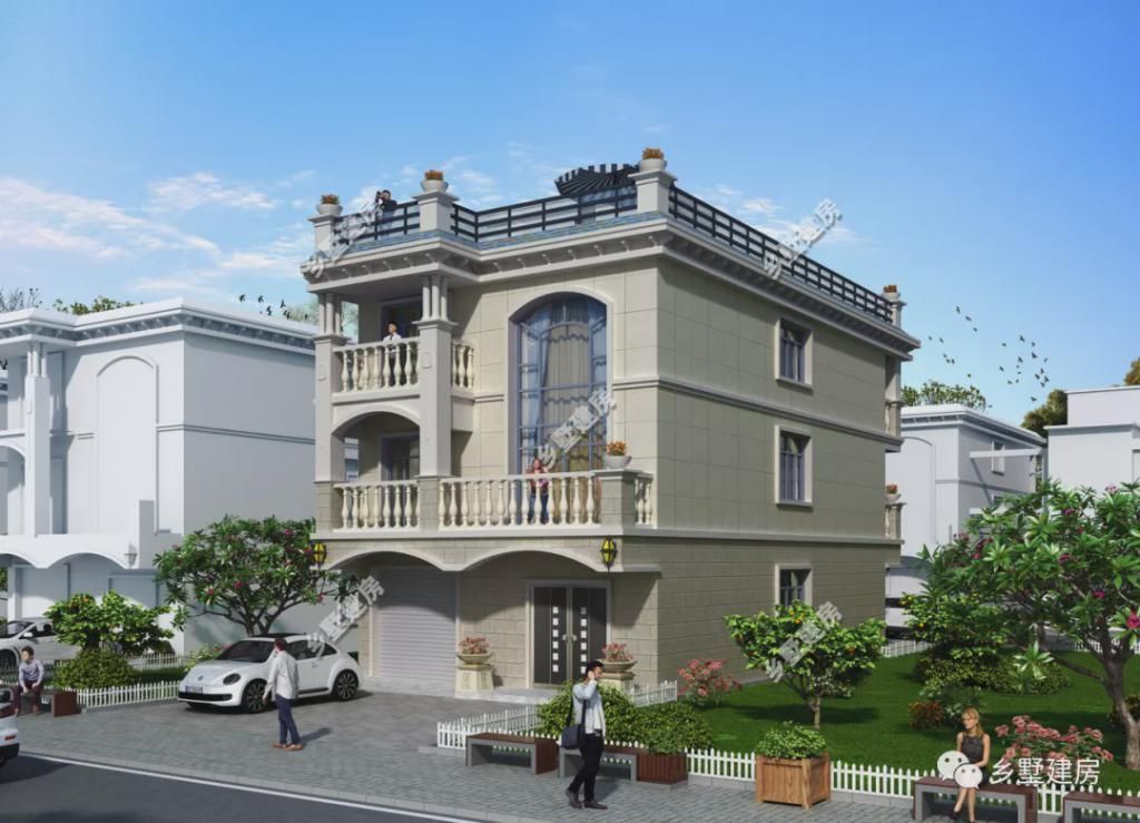 占地面积|分享5款农村自建别墅,带个车库很拉风,成功人士必备
