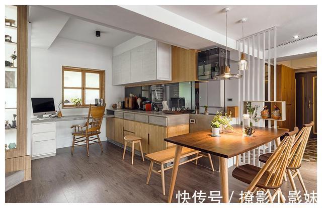 玄关|幸福退休生活！100㎡两人居，巧用45度斜角，打造开阔舒适的小家！