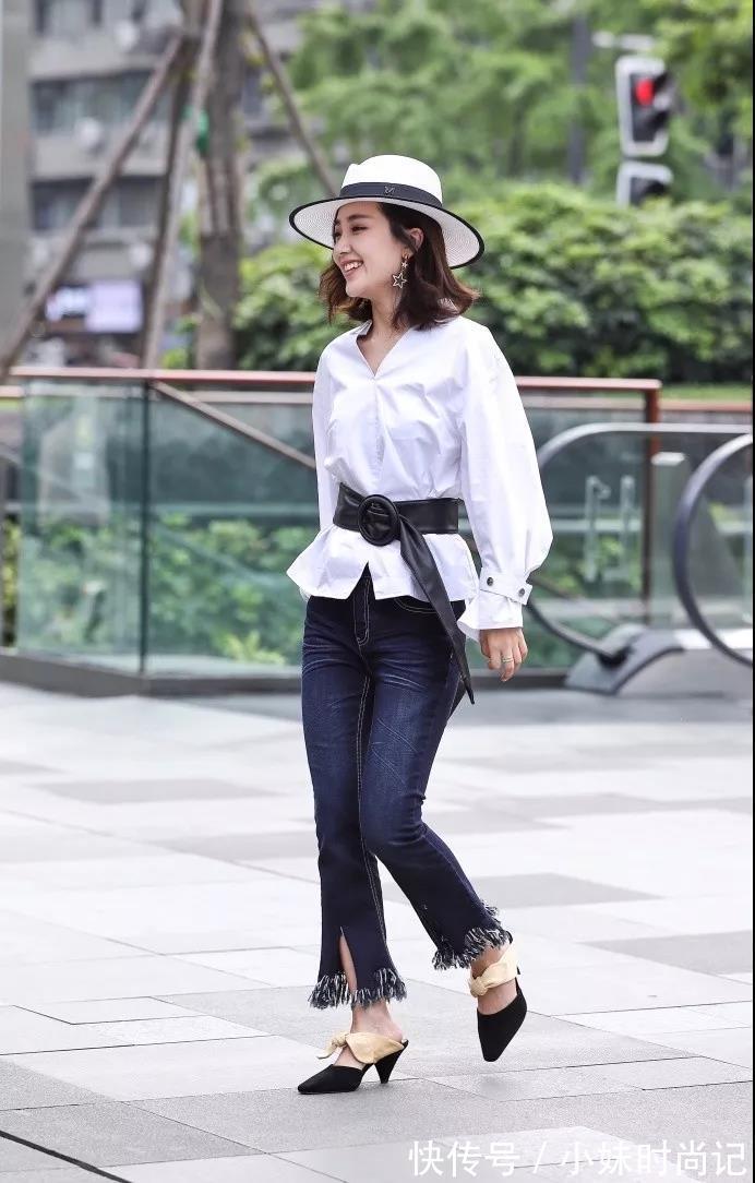 潮流 街拍路人,潮流前卫的穿搭,学会了,那你就是女神