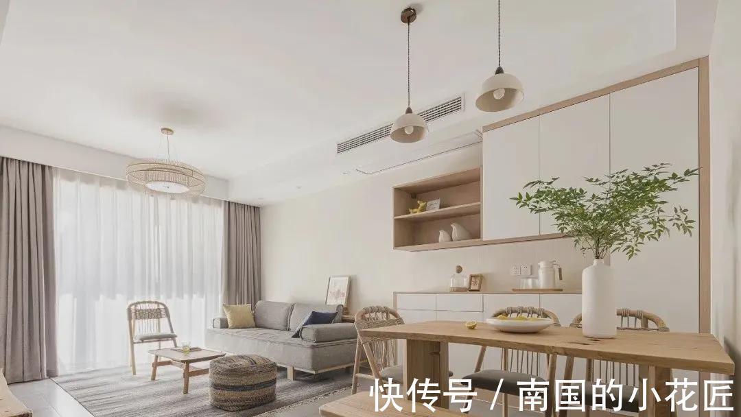 齐家云云|95㎡小三室装修,自然朴实,通透显大的技巧在这里