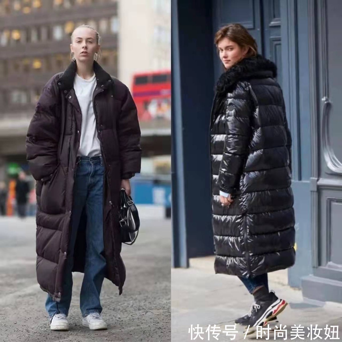 牛仔裤|这是我见过最吸睛的羽绒服穿搭,每一套都时髦洋气,值得收藏