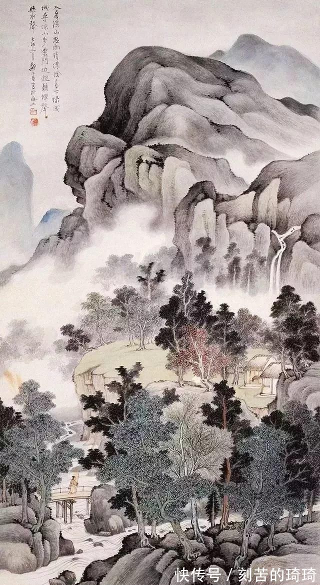郑午昌@民国竟然有这样一位山水画大家,极为罕见,太美了!