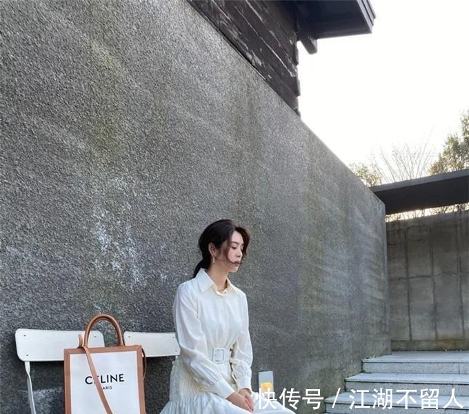 整体造型|最近火了一种裙子叫“衬衫裙”，时髦减龄又显瘦，明星都上头了