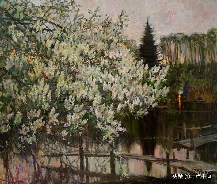 美术学院#阿巴库莫夫:被誉为俄罗斯的金笔,其画笔下都是净化的世界