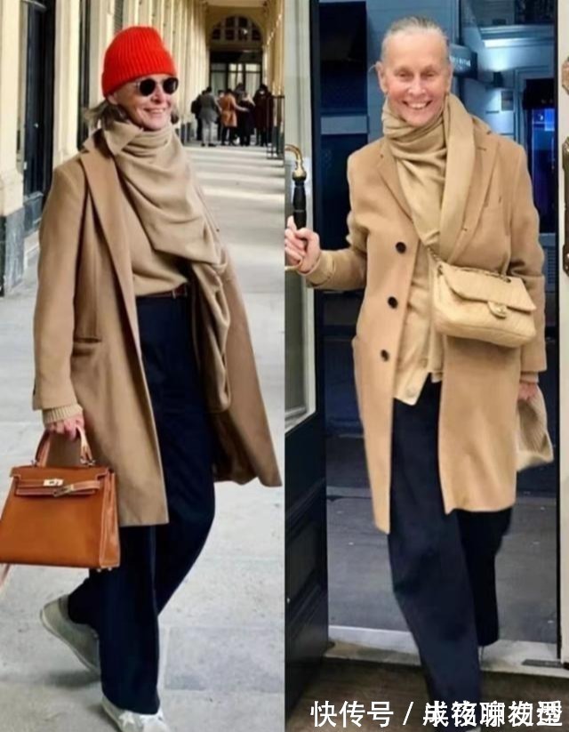 米色 70岁比年轻人还会穿,奶奶辈也穿出时髦范,她才是真正的穿搭高手