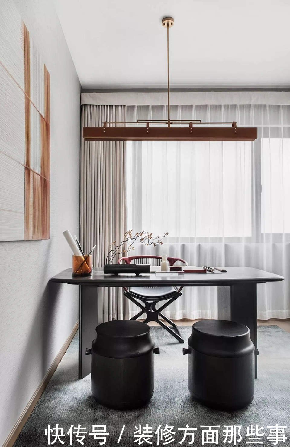 西风|161平中式三居室,无论西风如何吹,舒缓的意境还是东方专属