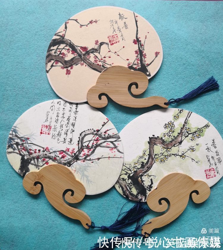 新春|在小小团扇中尽情挥洒,王照华牛年新春《梅花百扇迎春展》