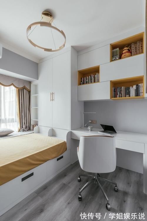 灰蓝|108平现代轻奢美宅,色彩使用大胆跳脱,构建属于自己的精致家