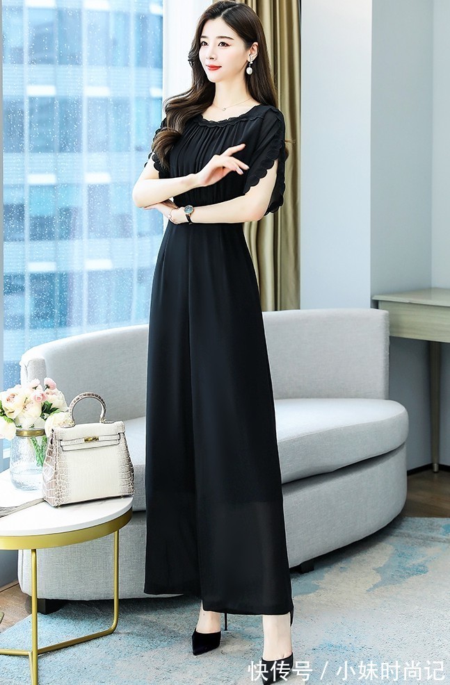 气质|雪纺连衣裙,时尚御姐,休闲显气质