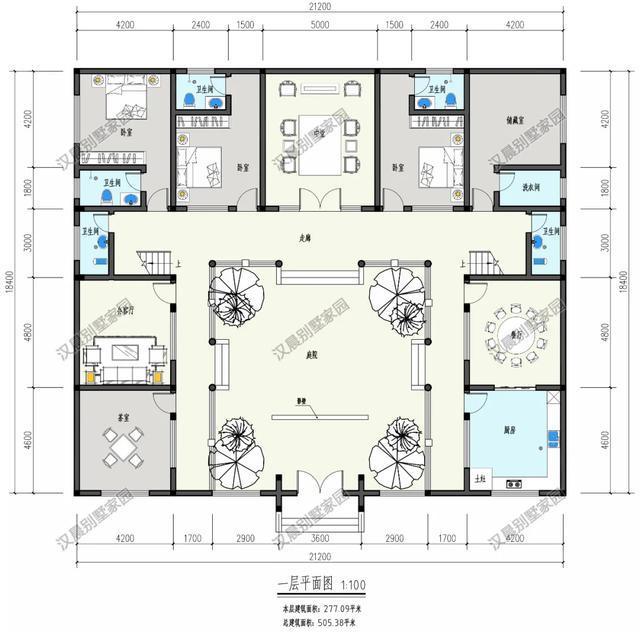 别墅|对称式传统中式二层别墅，流传千年准没错，农村就应该建这种房子