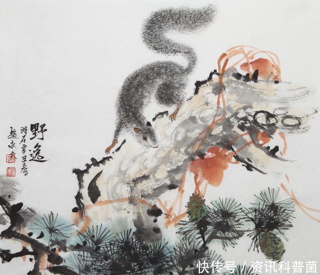 花鸟画|画坛才子赵永夫花鸟画作品，第十七期