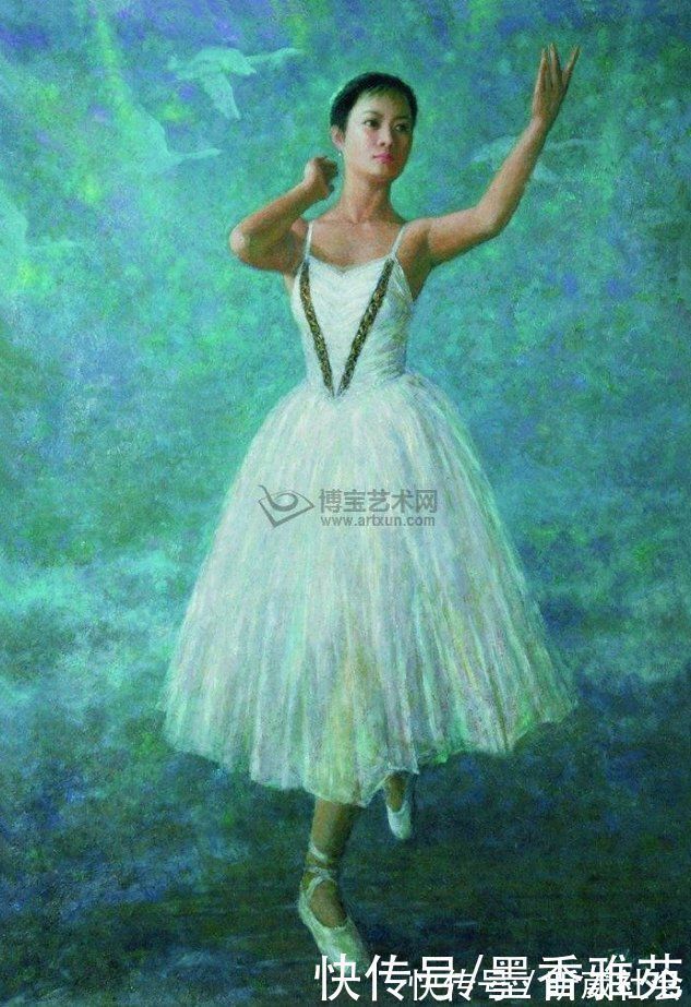 芭蕾舞者&从朝鲜精美油画,欣赏美丽的朝鲜姑娘